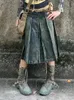 Women 2000s Harajuku Fashion Jean Midi Falda Denim plisada Aline Skirts Dark Academia Y2K Preppy Japones Grunge Gyaru 240402