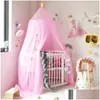 Crib Netting Baby Baldachin Zelt Moskitonetz Bett Vorhang Kinderbett Hung Dome Girl Prinzessin Kinder spielen Kinder Zimmerdekoration240327 Drop deliv otkpb