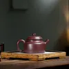 220ml autêntico yixing artesanal argila roxa bule de chá mestre pane de chá esculpido à mão Baça de minério de minério