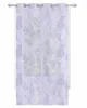 Flowers Spring Plant Lavender Chrysanthemum Voile Hanging Curtain Living Room Sheer Curtain Home Decor Gauze Window Panels