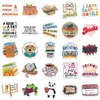 10/50/100pcs Bulk Book Stickers Inspirational Reading Water Bottle Sticker for Kids Teens Students Teachers Reading Lovers Decor