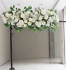 Flone sztuczne fałszywe kwiaty Row Wedding Arch Floral Home Decoration Scena