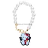 Andra drycker Key Chain Cute Cat Charm -tillbehör för 40oz Cup Inledande namn ID Personligt handtag Tumbler Drop Delivery OT1U7