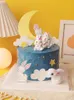 Lapin anniversaire animal gâteau topper joyeux anniversaire gamin carottes coeur coeur bébé kid favors animaux gâteaux de fête de baby shower cadeaux