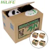 Piggy Banks Home Decor Sale Hot Vente en plastique Boîte d'économie d'économie électronique Boîtes à argent automatisé Panda Cat voler Banque Coin Kids Gift