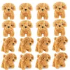 Keychains 20Pcs Cute Teddy Dog Plush Keychain Small Pendant Kids Toys Backpack Hangings Stuffed Animals Christmas Birthday Gifts