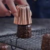 Bakformar 1 st mini metallkaka mögel borttagbar icke-stick rund diy muffin mögel återanvändbar