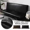 Couvre-chaise étanche PU en cuir PU SOFA sans arme Home Lit pliant coudre entièrement inclusive Cover Couverture de meubles pour animaux de compagnie Protecteur