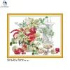 Flowers Serie Cross Stitch Kit Aida 14ct 11C