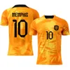 2223 Netherlands Home World Cup Size 4 Van Dijk 10 Depe 21 Deron Football Jersey Single Piece Top