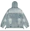 OEM Custom Unisex Baumwoll Schwergewicht Functional gewaschener Hoodie für Männer Street Wear Vintage Denim Stoff Hoodies