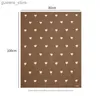 Decken wickeln Säuglingsbaby Decke Baumwollstrick Neugeborene karierte Mädchen Boy Bett Krippe Quilt niedliche Blumen -Weichwagen Wickel Wrap Swaddle 100*80 cm Schlaf Cove Y240411