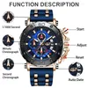 Relógios de pulso Quartz Watch Lige Men's Wrist Business Analog Chronógrafo para Men Sport Sport Luminous Proper impermeável Caixa de relógios de discagem grande