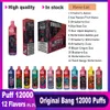 Puff 12000 Bang 12000 Puff Vapes Disponível Puff 12k Vaper E Cigarro 20ml Preenchido VOD VAPE 12K PUFGO COM 650mAH FLUSTO DE BATERIA BOLATE MASH MASH BOELHA SHISHA PEN