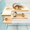 Piattaforma in legno per animali domestici Guinea Piatta per giochi per gioco di giocattoli per il trespolo a forma di L conigli nani per dropship di cincillino