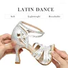 Scarpe da ballo dkzsyim latino per donne/donne salsa di salsa strass che ballano morbida parte del fondo/sandali nuziali alti tacchi