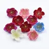 Decorative Flowers 20 Pieces Silk Cherry Wedding Bride Wrist Diy Gifts Candy Box Christmas Decor For Home Artificial