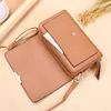 Wallets Women's Wallet Korean Handbag Multi Card Large Capacity Casual Shoulder Bag Mobile Phone Packet Fashion Style