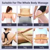 Wooden Massage Roller Stick Wood GuaSha Board Back Roller Rope Wood Therapy Anti-cellulite Lymphatic Drainage Muscle Pain Relief