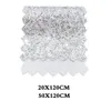 Qibu 50x120cm Feste Farbe Glitzer Stoff lila weiße Kunstlederbrötchen DIY Haarbogenzubehör hausgemachte Taschen Materialien