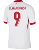 Polen 2024 Lewandowski Soccer Trikots Männer Kinder Kit Polonia 2025 Zielinski Milik Zalewski Szymanski Polnisch Fußball -Trennhemd Polen Uniform Boy 24 25 Pologne Bednarek