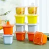 Eiswürfelformen Food Grade Silikon Eisschimmelschub mit Eis am Stiel Sticks DIY Jelly Pudding Sommer Ice Drink Ball Maker