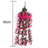 Dekorativa blommor Artificial Rose Vine Hanging Lvy Plant Room Wedding Decor Roof Wall Flower Christmas Garden Decoration Outdoor Fleurs