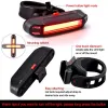 1PCS Rechargeable USB LED Bicycle Tail Light Mountain Bike Safety Warning Front And Rear Flashing Lights Night Riding Accessory