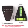 Magnetic T-type Spirit Level Bubble Scope Triangle Vertical Horizontal Level Bubble Inclinometer Bubble Shell Measuring Tools