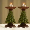 Держатели свечей винтажные рождественская елка держатель домашняя гостиная на рабочем столе свадебные ремесла смола свеча