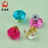 Kak Acrylic Crystal Diamond Furniture Knobs 26mm Contlulful Kitch Babinet Bandles Black Drawer Knobs Door Purniture Furniture Hardwar