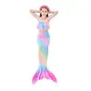 Girls Mermaid Tail for Swimming Bathing Suit Mermaid Theme Swimsuits Toddler Girls Birthday Gift for 3-12 Little Mermaid Costume