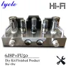 Versterkers Lyele Audio FU50 Vacuümbuisversterker DIY KIT HIFI -versterker Klasse A Audio High Power 8W*2 VU Meter Bluetooth 5.0 Home AMP