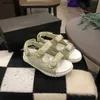 새로운 베이비 샌들 반짝이는 다이아몬드 장식 아이 신발 비용 가격 크기 26-35 포함 골판지 상자 소녀 슬리퍼 24APRR.
