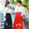 Unisex Adult Martial Style Hanfu Female Traditional Chinese Clothing Cross-Collar Han Suit Male Ancient Cosplay Couple Costume