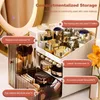 Ergocar Retro Series multifunktion sminkar Dammtät kosmetisk lagring BoxCosmetics Skin Care Products Smycken Organisator C 240329