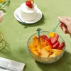 Wegwerpafbeelding 36 % Plastic transparante vork keukengadgets cake dessert stick fruit lunchvorken voor kinderen kawaii