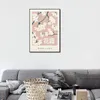 Cherry Blosry Blossom Affiches vintage imprimées Botanical Match Flower toile peintures