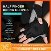 Profesjonalne rękawiczki ciclismo oddychające przeciw pośpiechu Guantes Halfing Finger Gym Hombre Women Men Men Rower Rower Rowers 2023 NOWOŚĆ