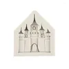 Bakning formar Fairy Tale Castle House Silicone Fondant Cake Mold 15-463