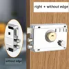 Exterior Door Retro Locks Wood Door Lock Security Anti-theft Lock Multiple Insurance Lock For Furniture Hardware