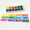 12 Farben Feste Aquarellfarbe Set Professionelles Landschaft Farb Aquarell Pigment Malerei für Anfänger Zeichnen Kunstzubehör