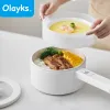 Pots Olayks 1.5L/2L Electric Cooker MultiFunction Rice Cooker 220V Home Kitchen Appliance Mini Smart Timed Hot Pot For Dormitory