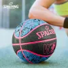 Basketball Spalding gummiboll inomhus utomhus professionell match basketboll storlek 6 för tjejgåva