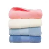 Handduk 4st förtjockad och absorberande fast färg Pure Cotton Hushåll Face Handduk/hand mjuk perfekt för tvätt