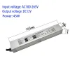 LED-vattentät strömförsörjning 12V 12W 20W 30W 40W 60W lysdioder Voeding 12V Ingång AC100-265V Power Voor DC12V Verlichting Transformator