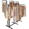 Hangers 6 Way Clothing Rack Heavy Duty Metal Garment With Curved Arms 39" -70" Clothes Organizer For Hanging