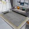 Tapis géométrique moderne pour chambre à coucher gris à l'échelle de cuisine Primper de cuisine Mat de sol doux tapis de gat à central personnalisé pour le salon