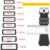 Silikon Gummi -Uhren -Gurt -Verschluss -Keeper -Halterschleife 16mm 18 mm 20 mm 22 mm 24 mm 26 mm Fastener Locker Aktivität Ringschnalle Lünette