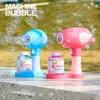 Sand Play Water Fun Bubble Gun Automatic Bubble Machine Electric Acousto-Optic Blower Toys For Boys Girls Outdoor Toy Wedding Party Children Gifts L47